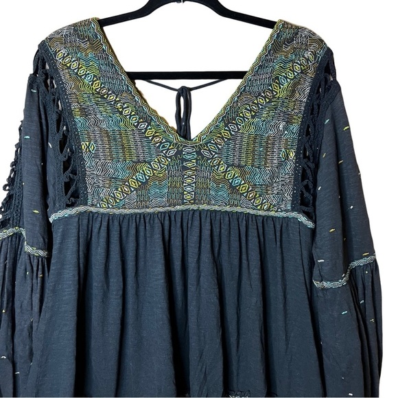 Free People Tunic Embroidered Top Size XS - Picture 7 of 8
